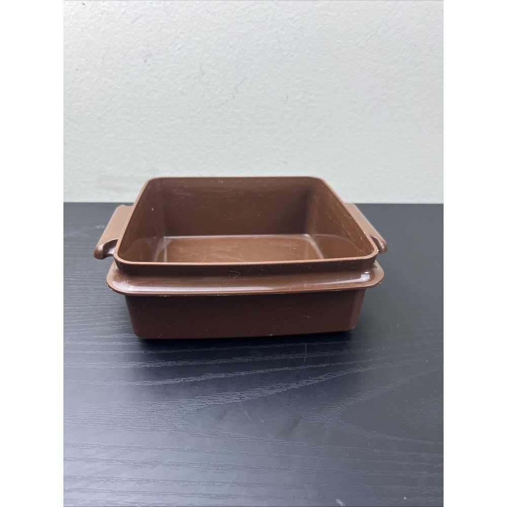 Vintage Tupperware Sandwich Keeper #1362 Brown Replacement Container NO LID